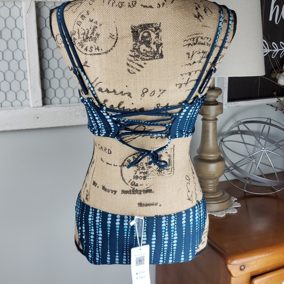 NWT Cupshe green bikini lace up back size M NWT - Picture 4 of 6